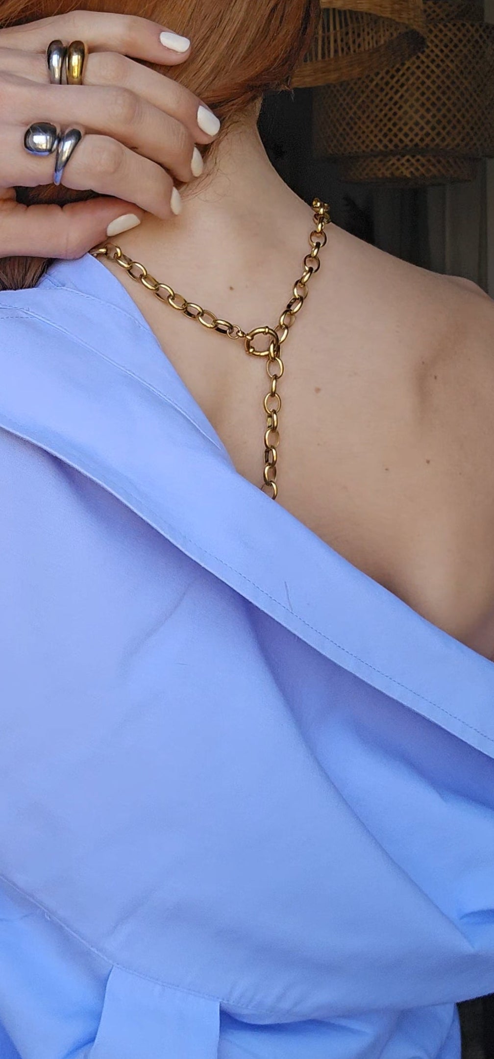 Collier cravate Layina
